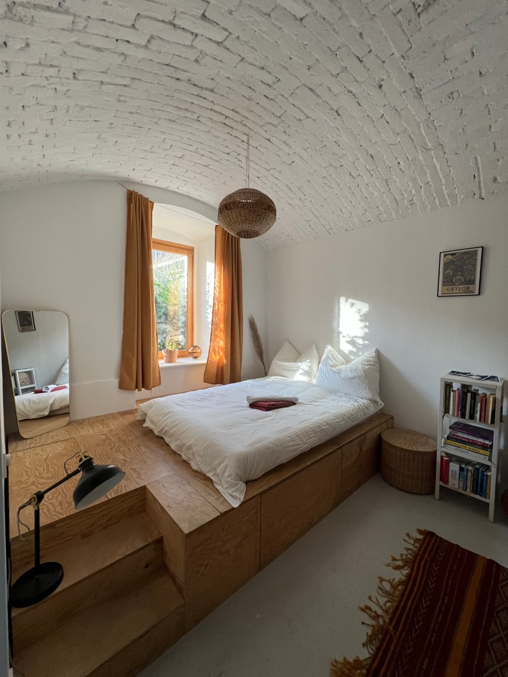 Bright colourful bedroom