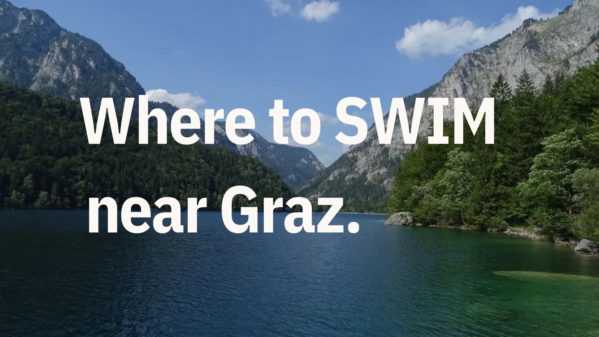 Where to Swim near Graz.